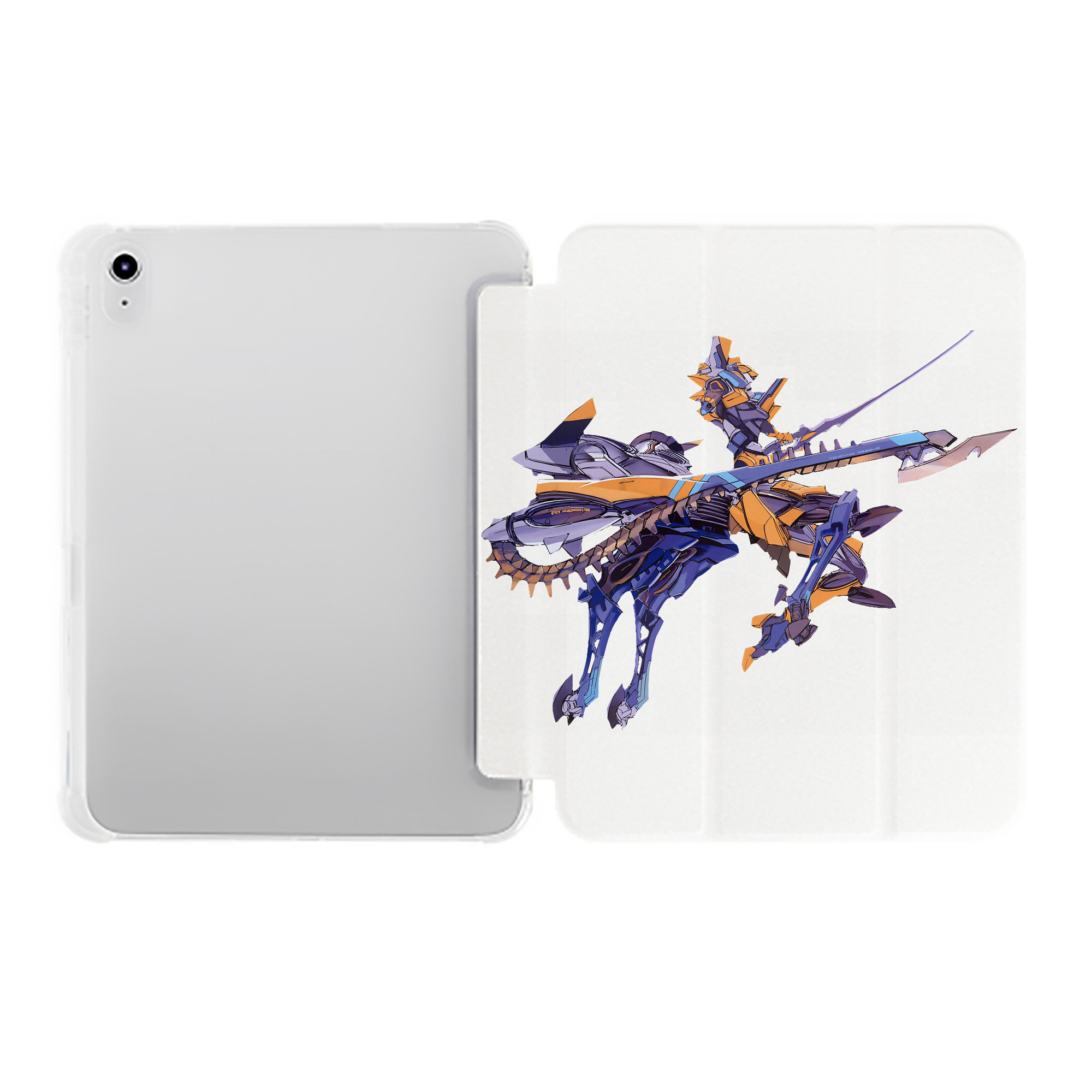 （画像用） EVA 新世紀エヴァンゲリオン IPad ケース ペン収納付き 三つ折りスタンド PUレザー×シリコン 対応機種9.5/10.5/10.9インチ